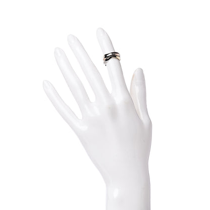 Cartier 18K Pink Yellow White Gold Classic Trinity Ring 47 4 2 of 5