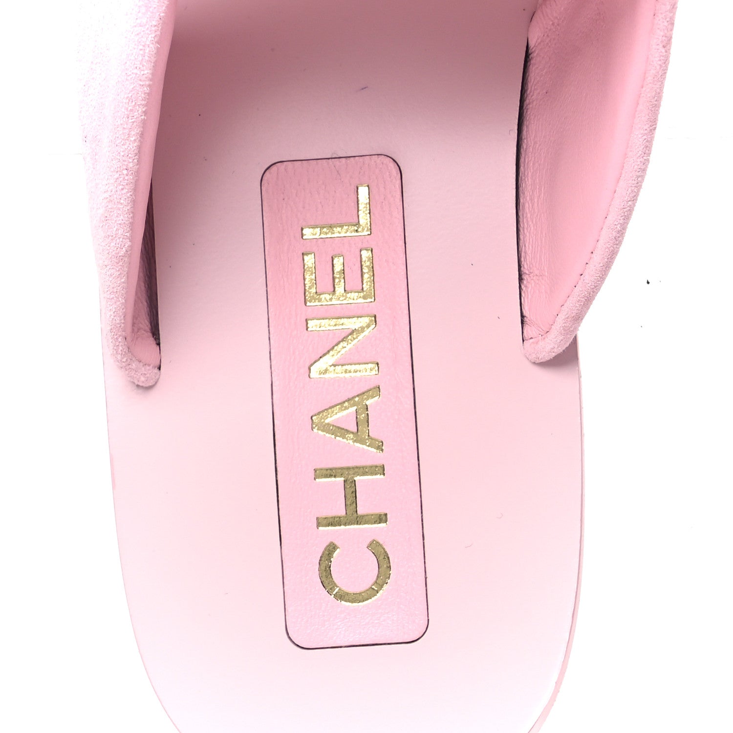 Chanel Suede Pearl Camellia Thong Sandals 37 Light Pink 1765904