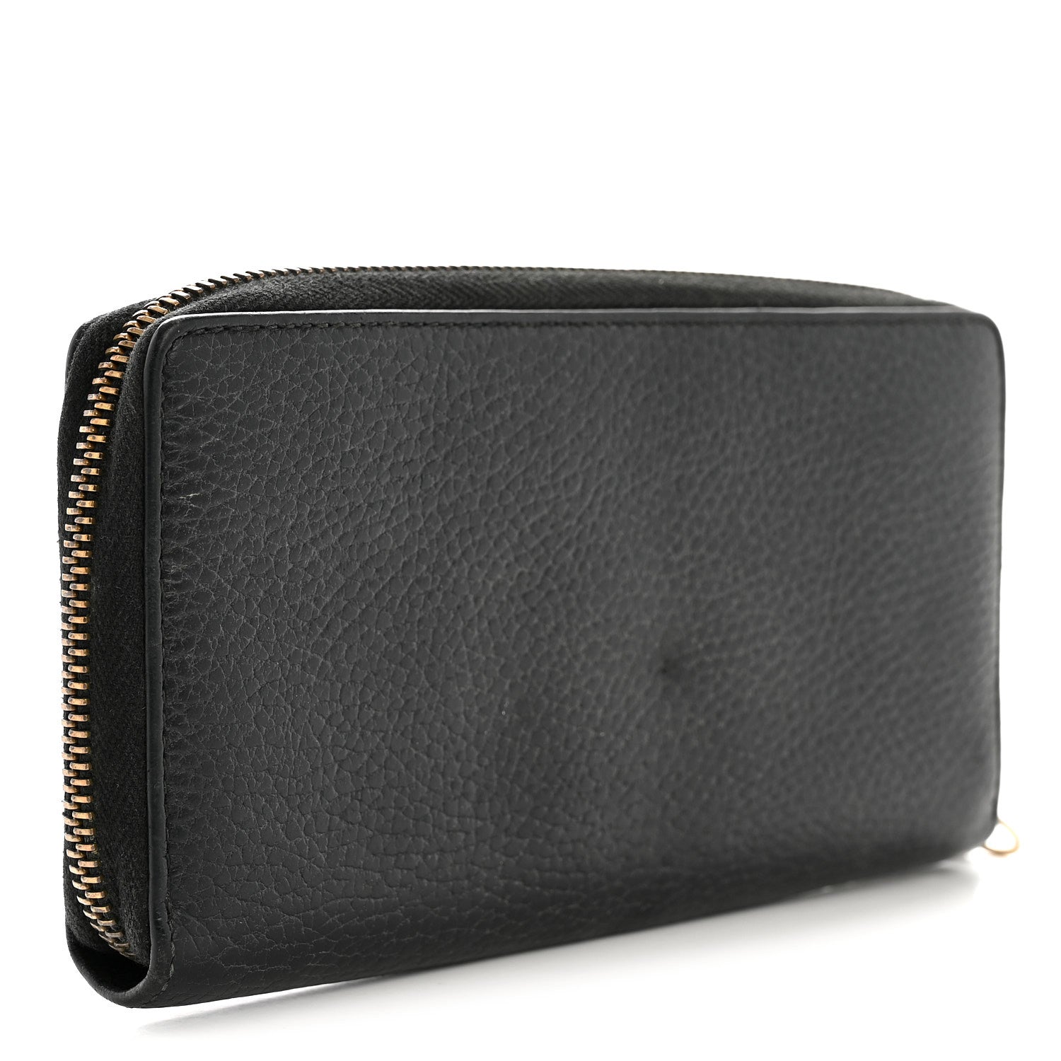Gucci Calfskin Butterfly Zip Around Wallet Black 3 of 8