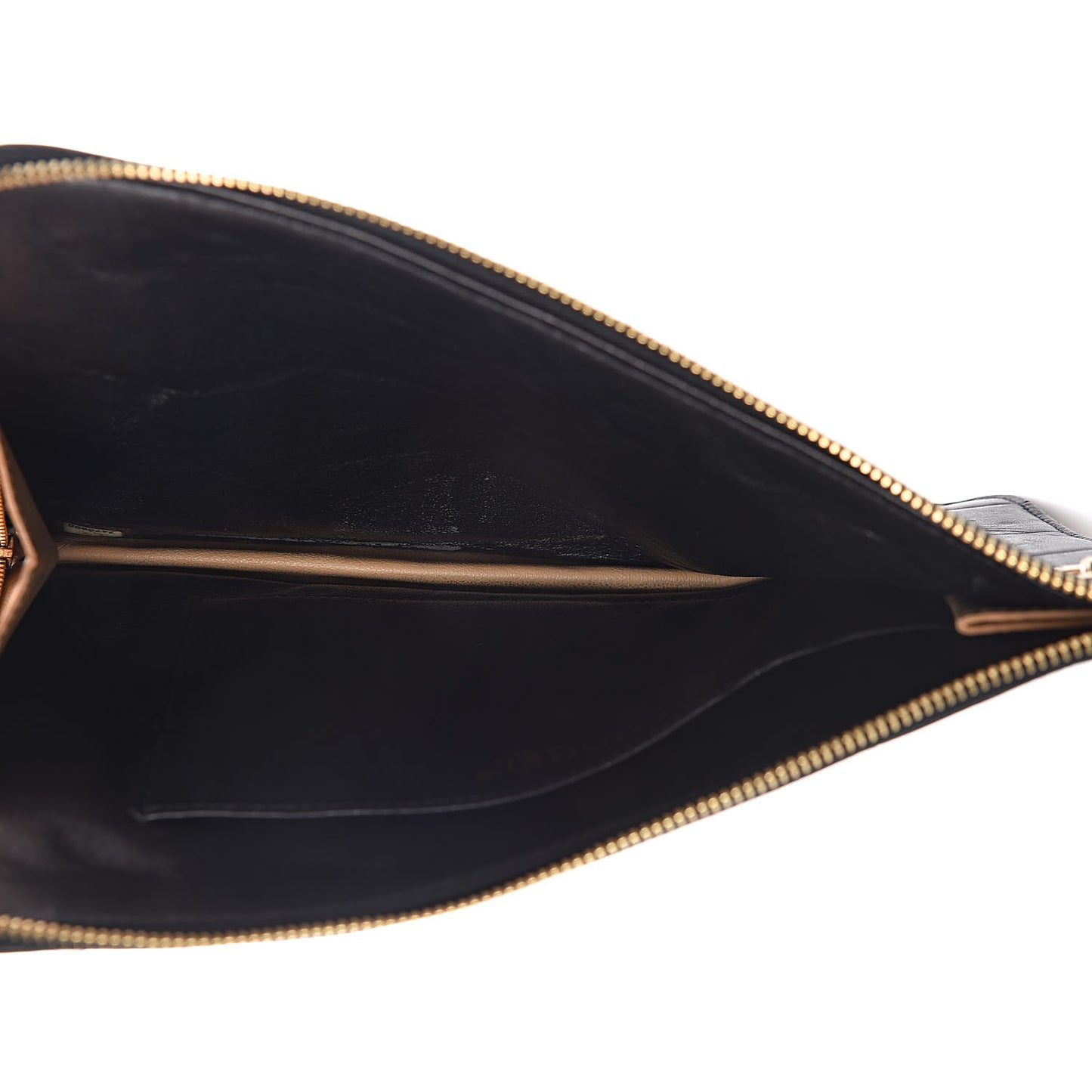 Lambskin Quilted Chocolate Bar Wristlet Black