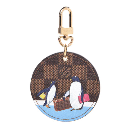 Louis Vuitton Damier Ebene Illustre Manchot Bag Charm Key Ring 1 of 3