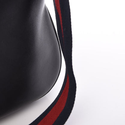 Gucci Calfskin Web Medium Dionysus Hobo Black White 9 of 9