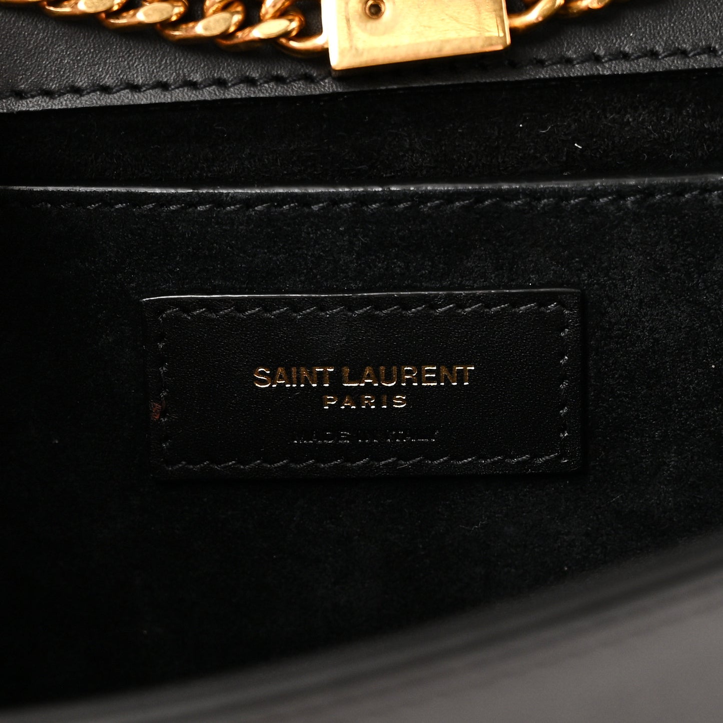 Smooth Calfskin Medium Classic Monogram Kate Tassel Satchel Black