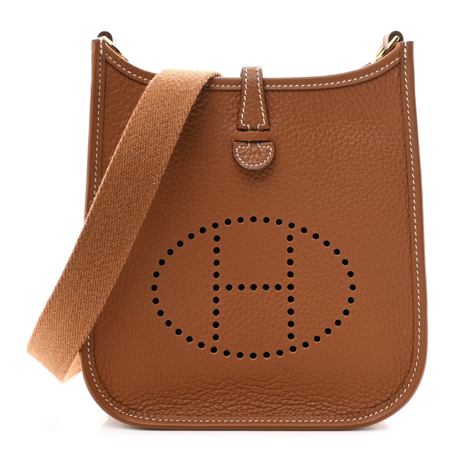 Hermes Taurillon Clemence Evelyne TPM Gold 1 of 11