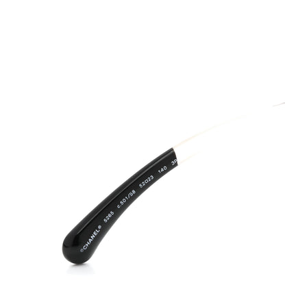 Chanel Signature Oval Polarized Sunglasses 5265 Black 5 of 8