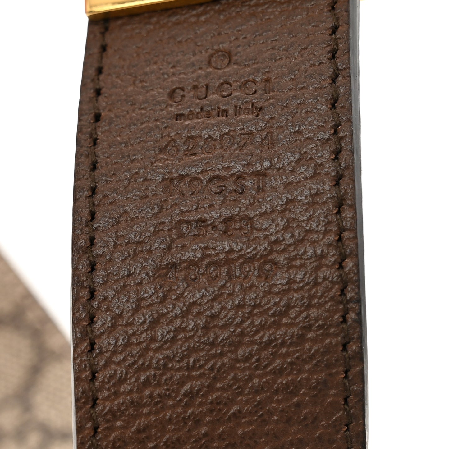 Supreme Monogram Calfskin Square G 35mm Belt 95 38 Brown