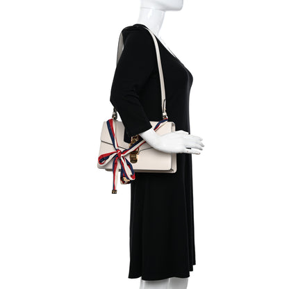 Gucci Calfskin Small Sylvie Shoulder Bag Off White 2 of 14