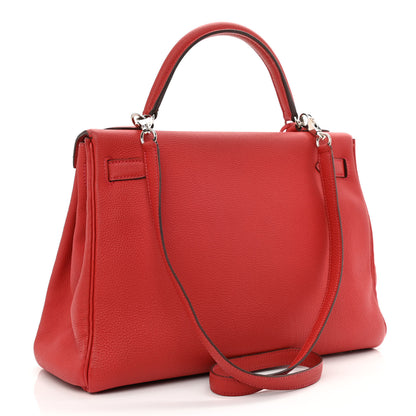 Hermes Togo Kelly Retourne 32 Rouge Casaque 3 of 10