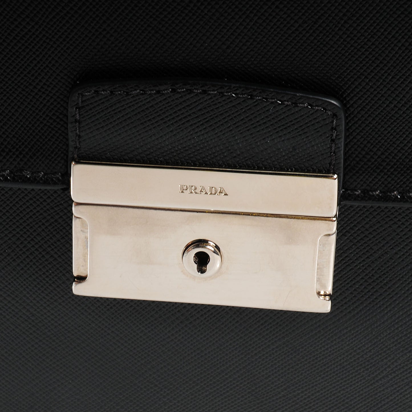 Saffiano Attache Portfolio Case Black