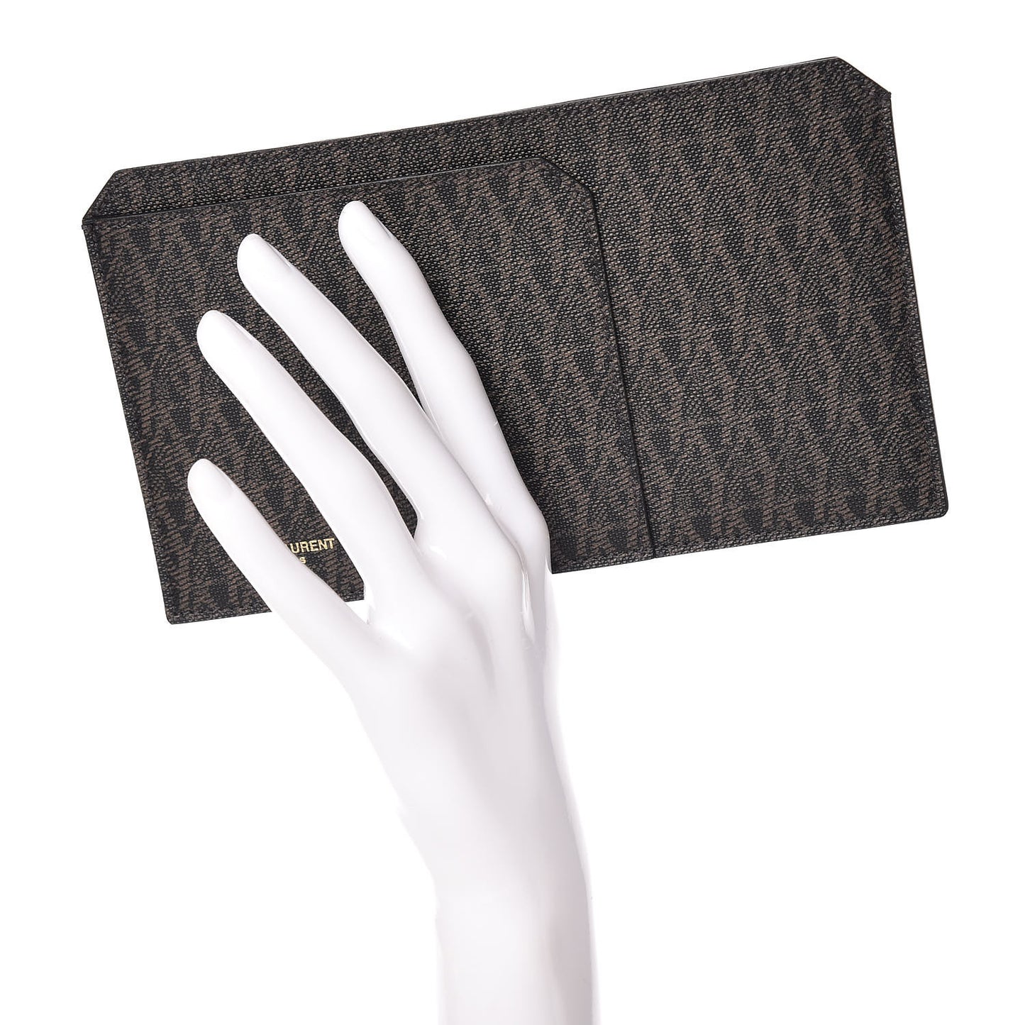 Classic Toile Monogram Fragments Pouch Black Lino