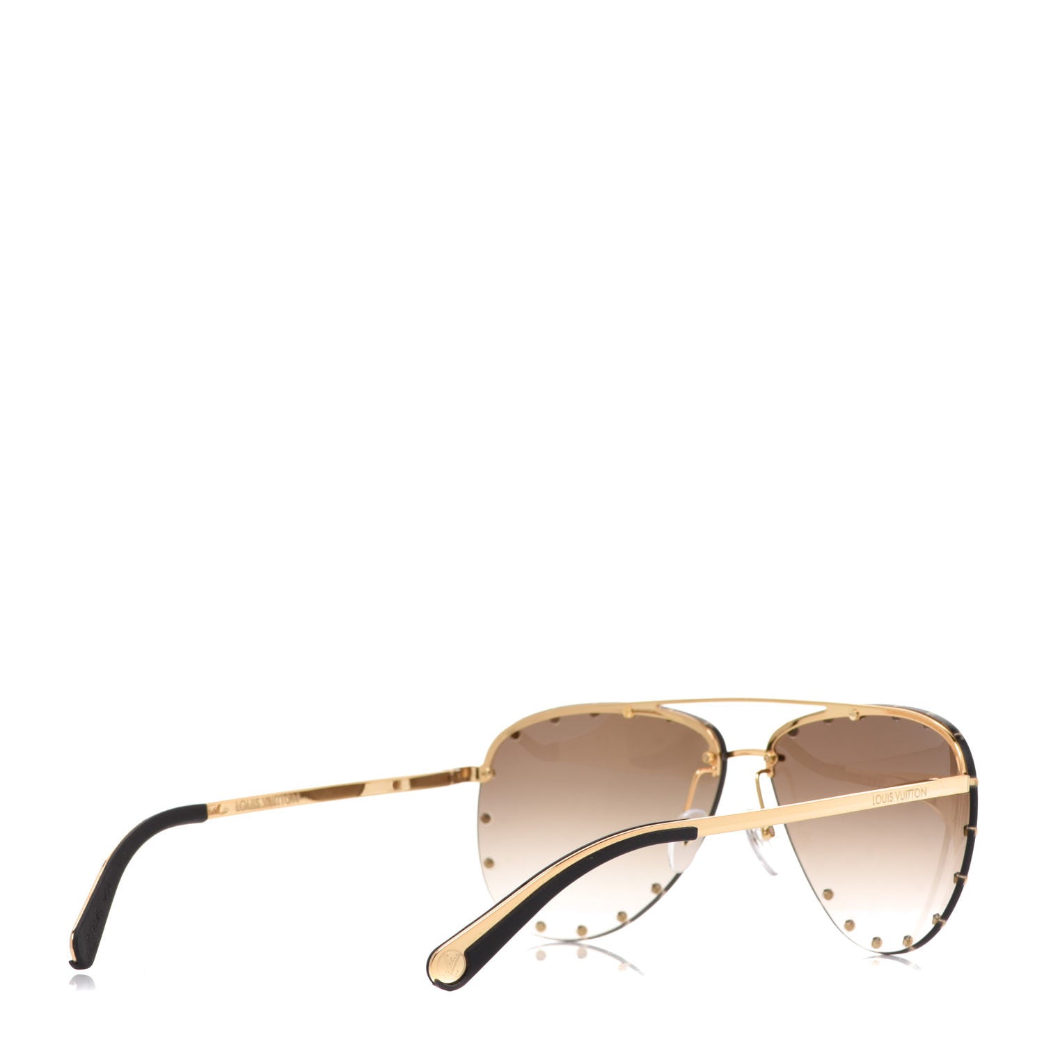 Louis Vuitton The Party Aviator Gradient Sunglasses Z0914U Brown 4 of 9