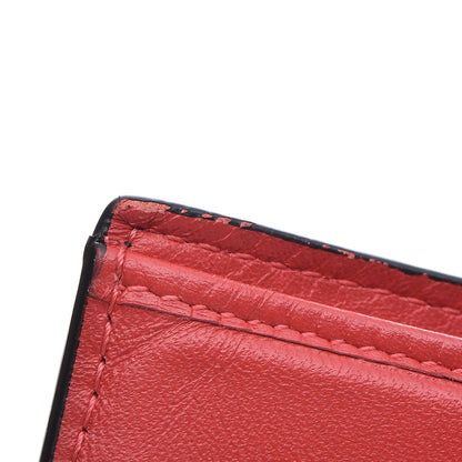 Christian Louboutin Calfskin Spiked Bi-Fold Wallet Black 17 of 17