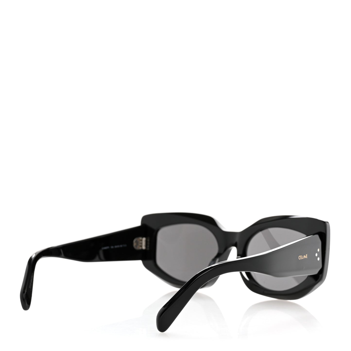 Acetate Bold 3 Dots Sunglasses CL40277F Black