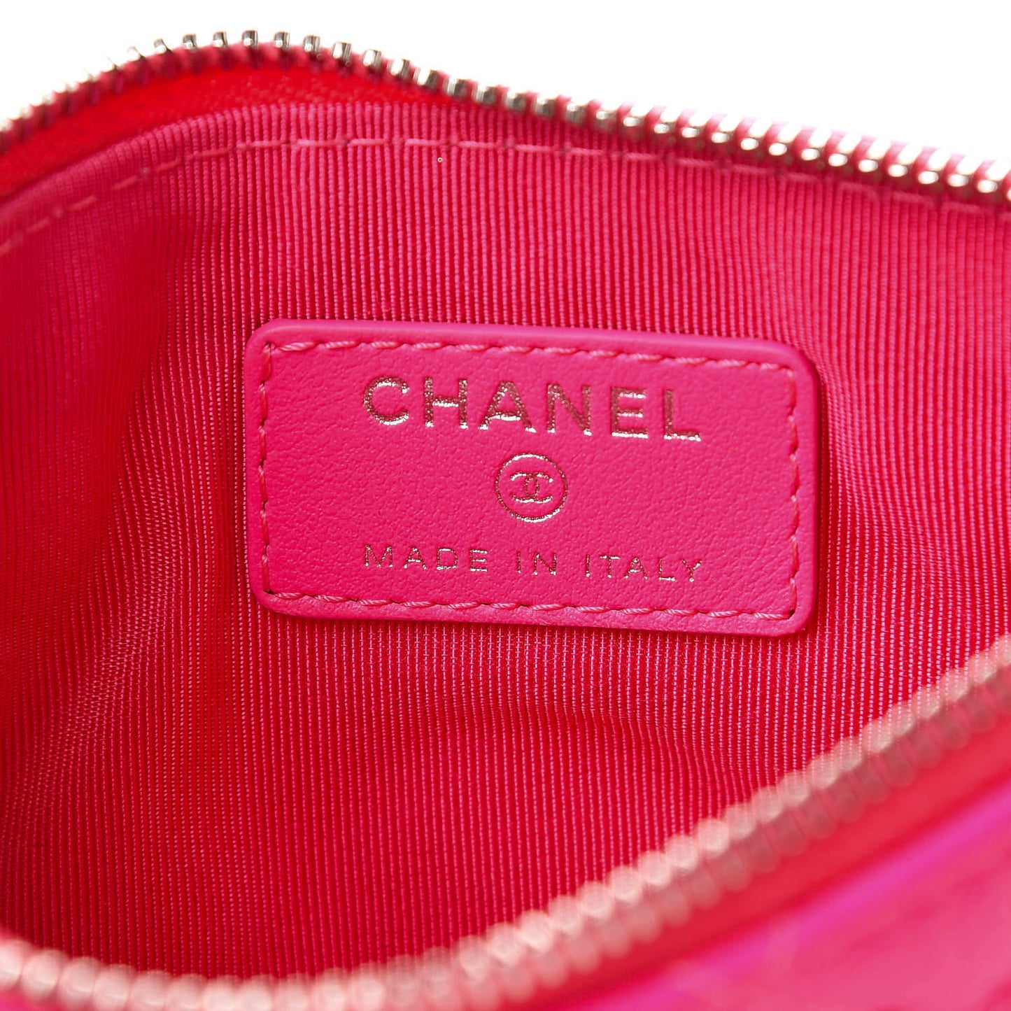 Goatskin Quilted Small Reissue Cosmetic Case Pink