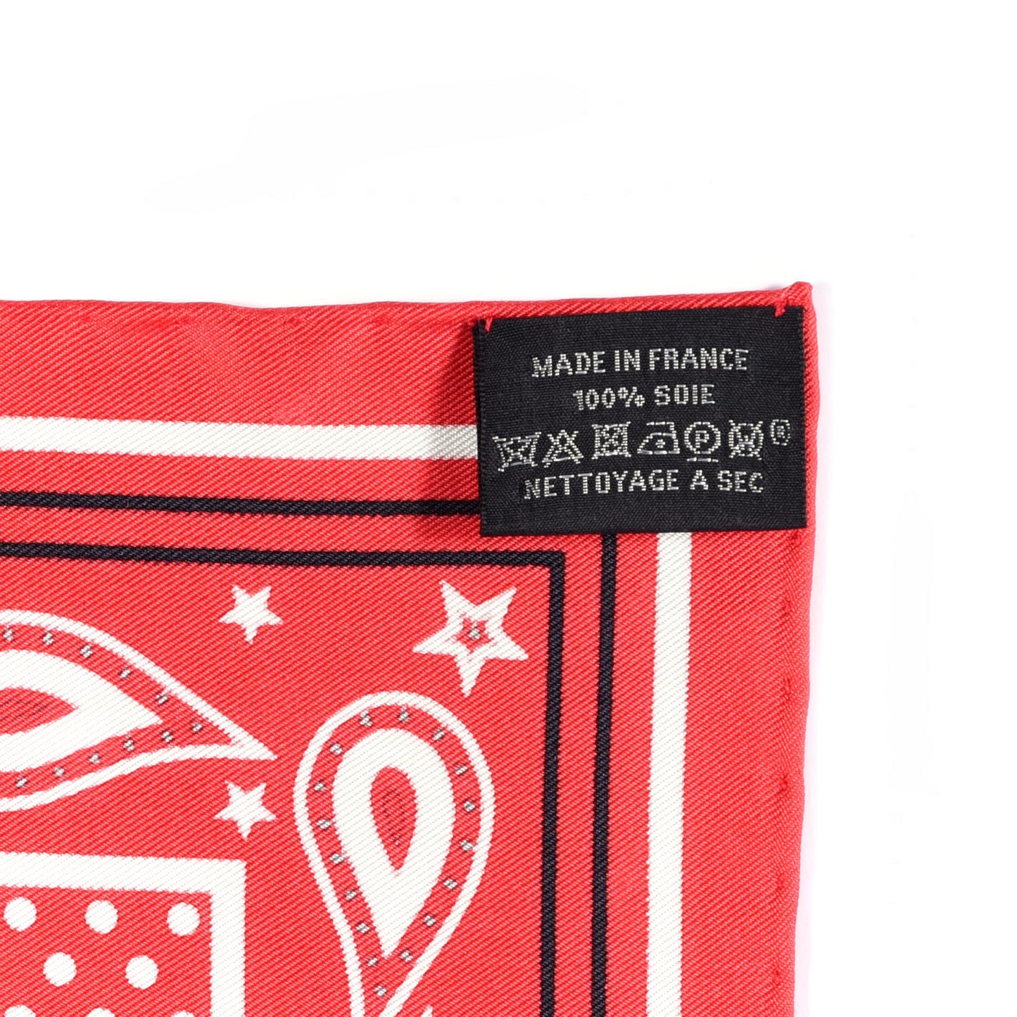 Silk Brides De Gala A Pois Bandana Scarf 55 Rouge White Black