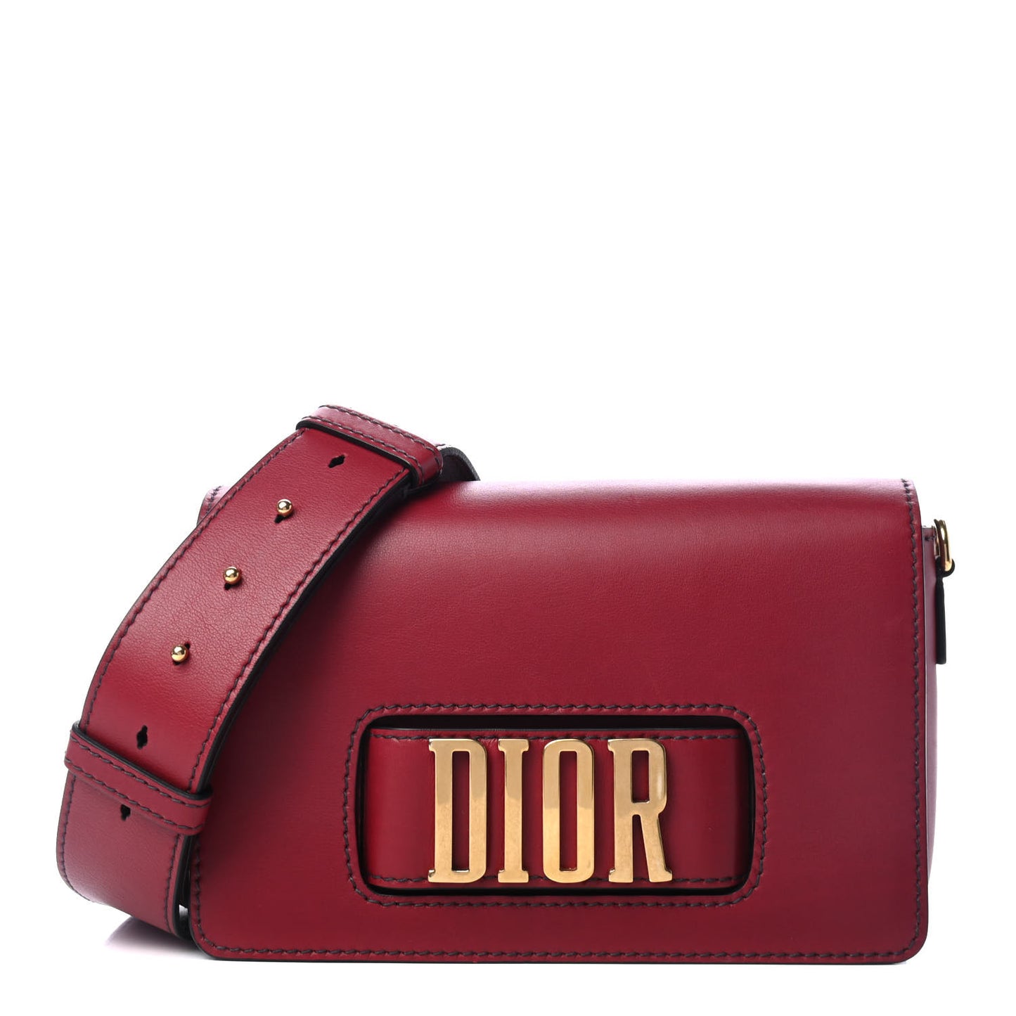 Smooth Calfskin Dio(r)evolution Flap Bag Red