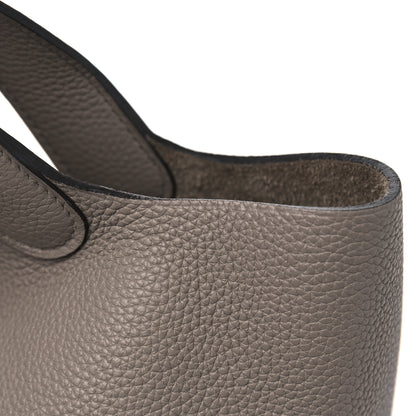 Hermes Taurillon Clemence Picotin Lock 22 MM Gris Asphalte 6 of 7
