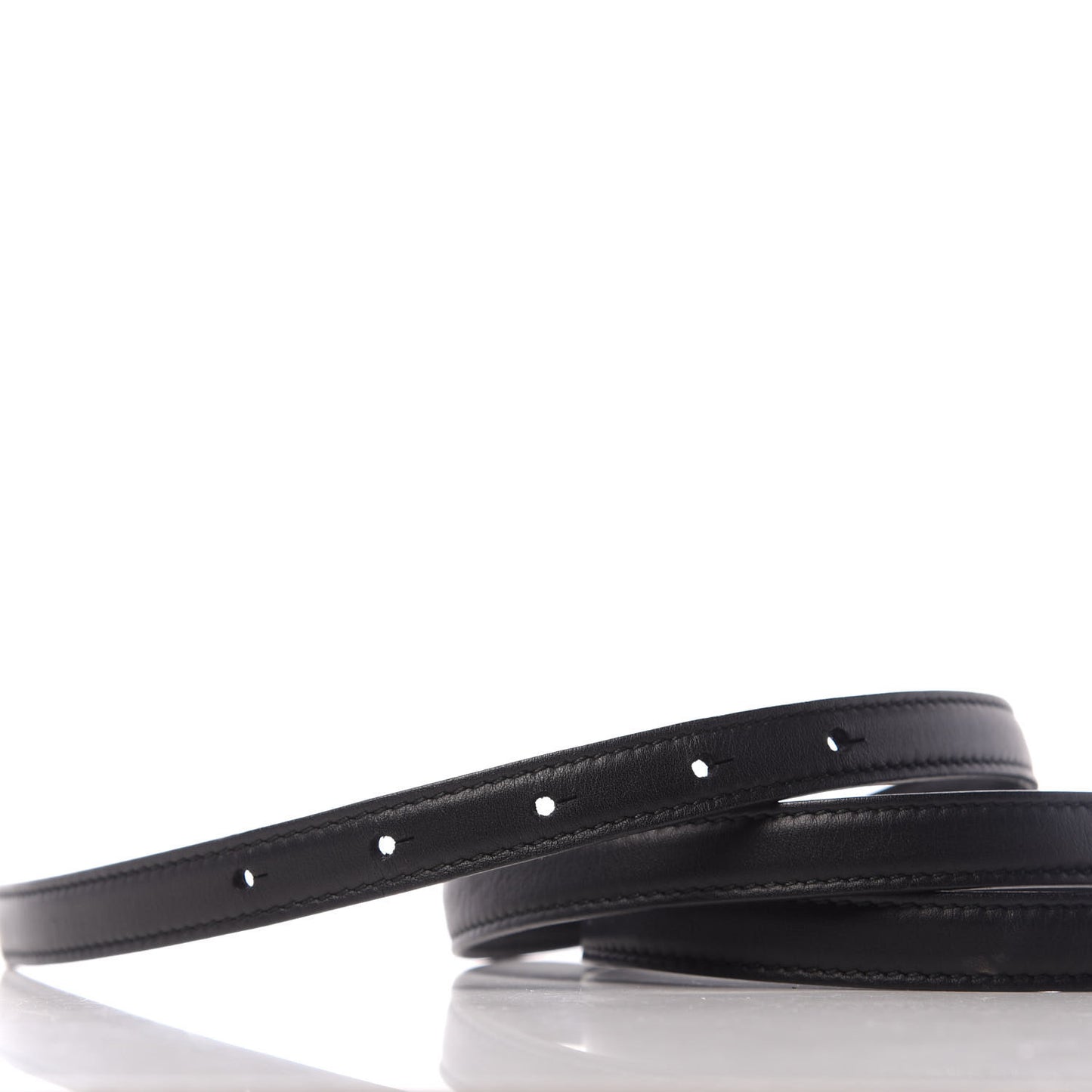 Moon Calfskin Nickel Interlocking G 20mm Belt 90 36 Black