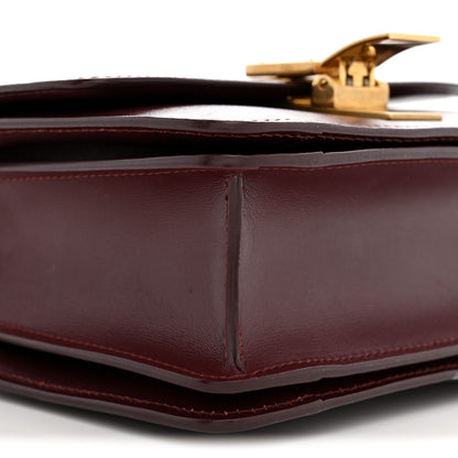 Celine Box Calfskin Small Classic Box Flap Bag Burgundy 7 of 11