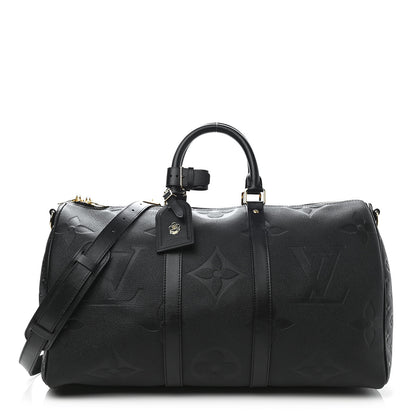 Louis Vuitton Empreinte Monogram Giant Keepall Bandouliere 45 Black 1 of 10