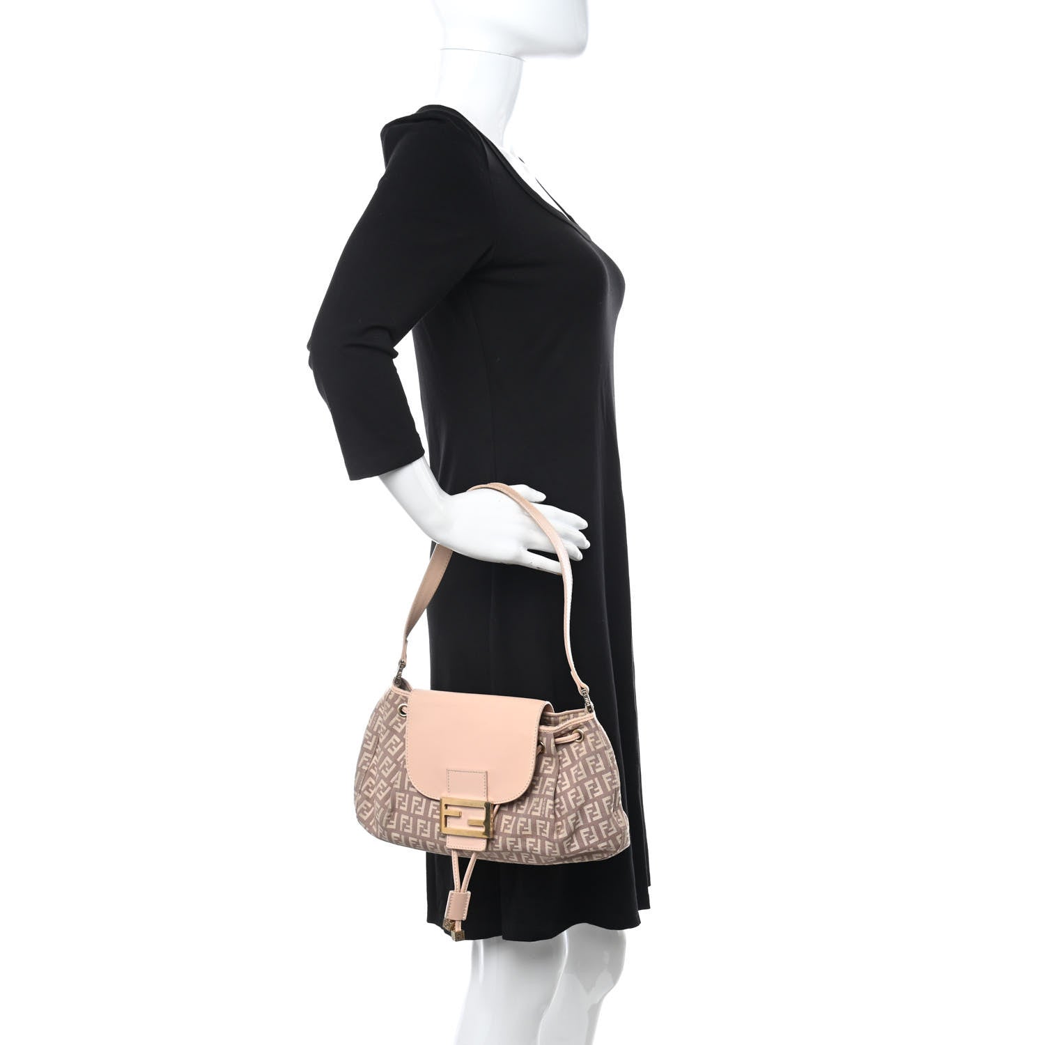 Fendi Zucchino Vitello Tube Bag Cipria Teint Cipria 2 of 13