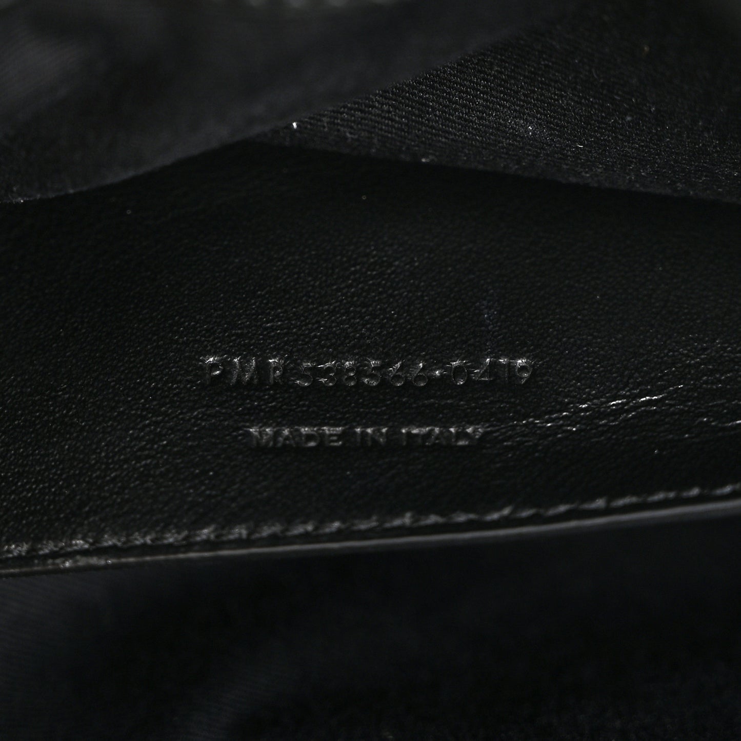 Crinkled Calfskin Matelasse Monogram Baby Niki Chain Satchel Black