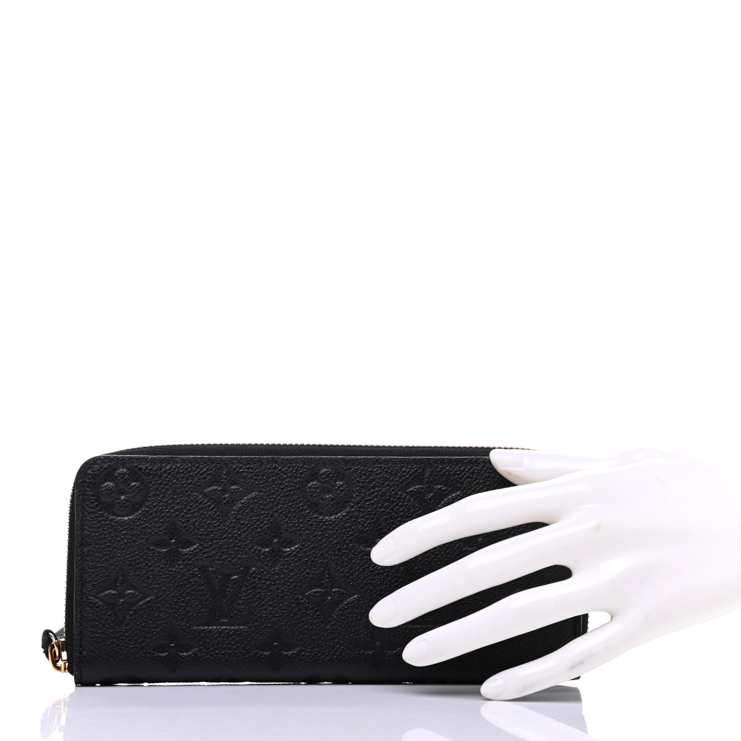 Louis Vuitton Empreinte Clemence Wallet Black 2 of 8