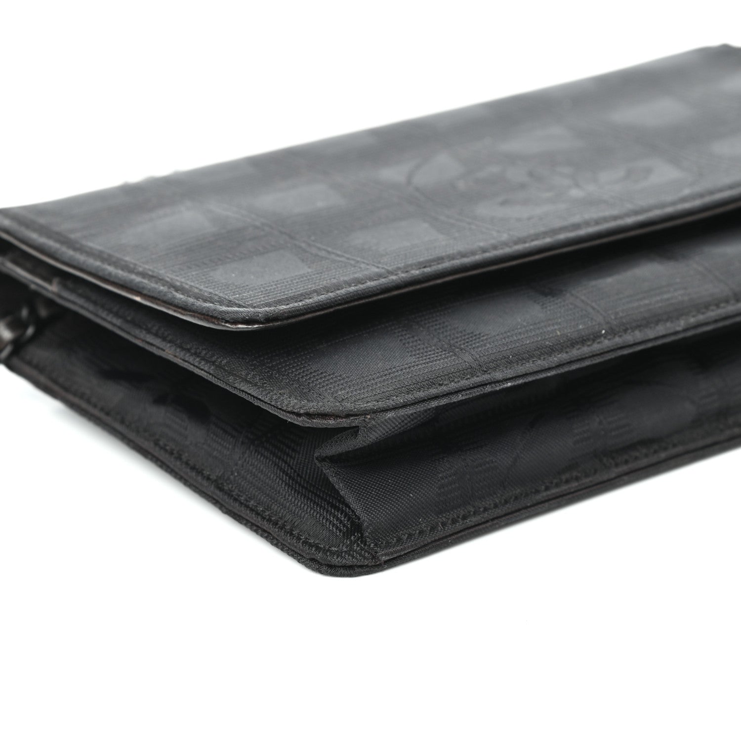 Chanel Nylon Travel Wallet On Chain WOC Black 8 of 9