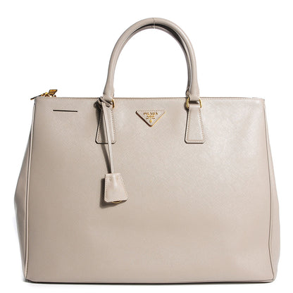 Prada Saffiano Lux Extra Large Galleria Double Zip Tote Pomice 1 of 11