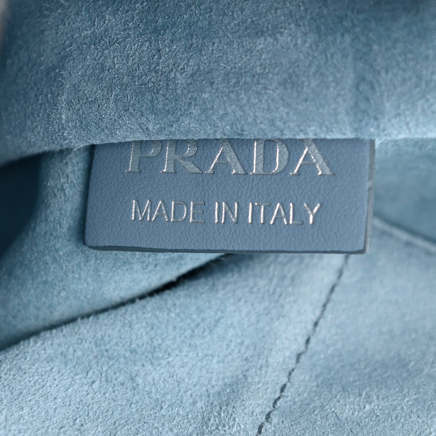 Prada Suede Etiquette Tote Bruciato Astrale 7 of 11