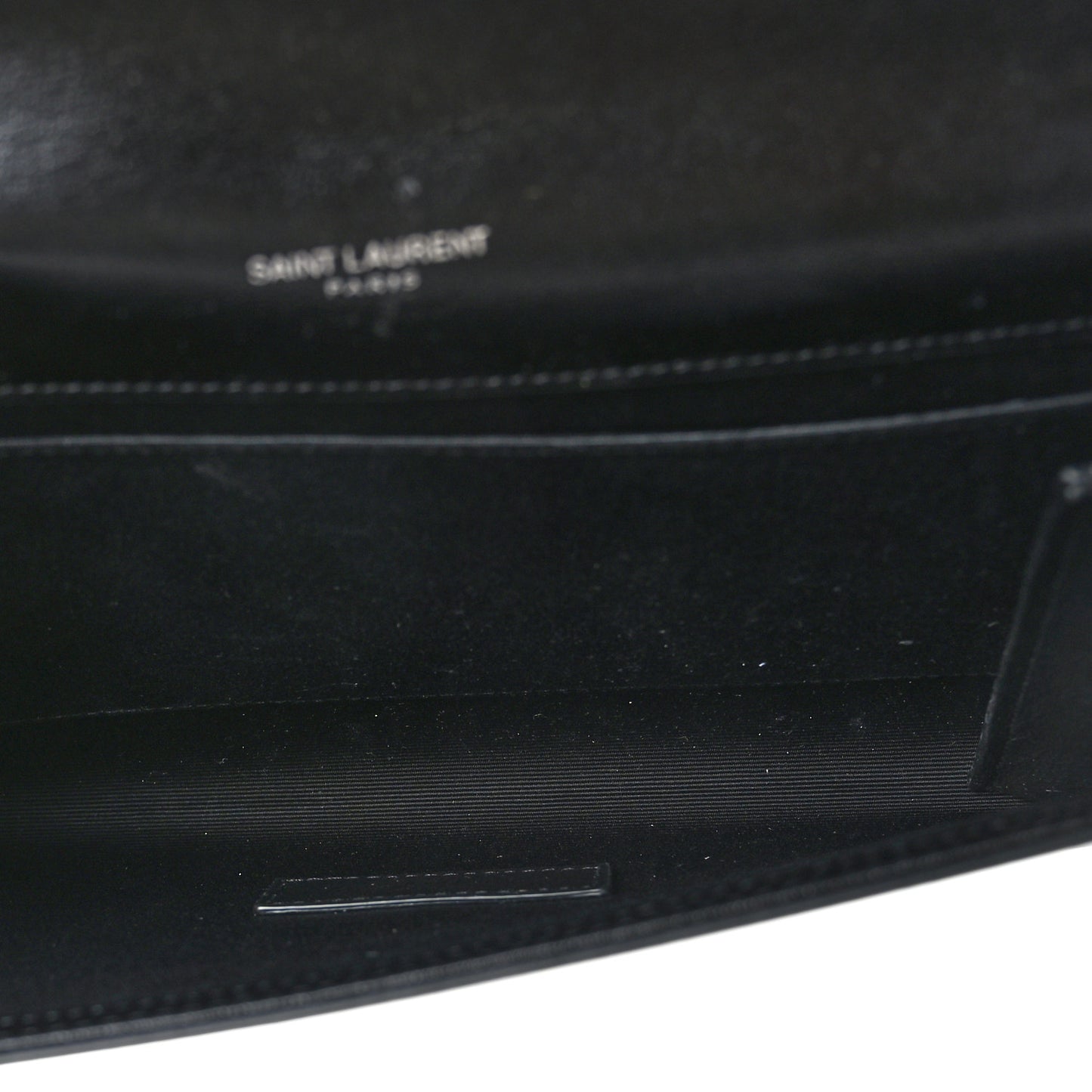 Smooth Calfskin Studded Cassandre Flap Pouch Black