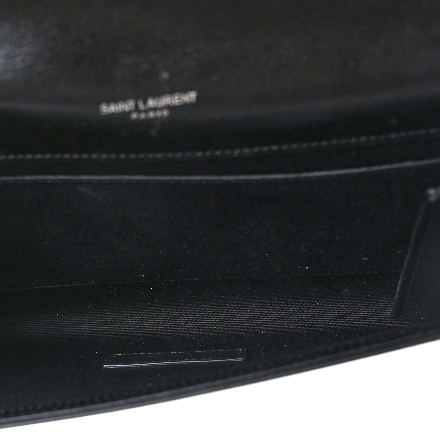 Saint Laurent Smooth Calfskin Studded Cassandre Flap Pouch Black 6 of 9