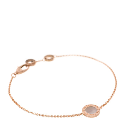 Bulgari 18K Rose Gold Mother of Pearl Bvlgari Bvlgari Engravable Bracelet SM 1 of 4