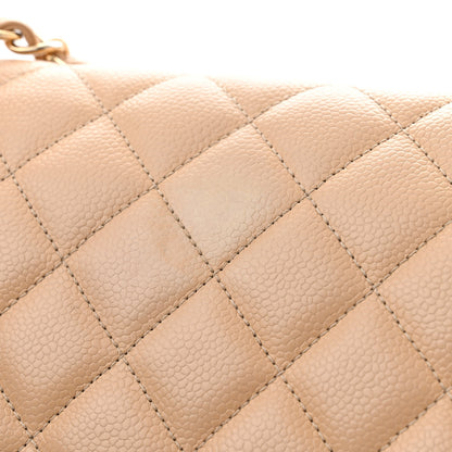 Chanel Caviar Quilted Jumbo Double Flap Beige Clair 12 of 13