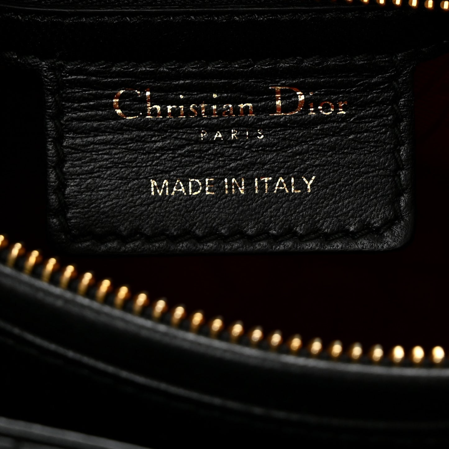 Lambskin Cannage Medium Lady Dior Black