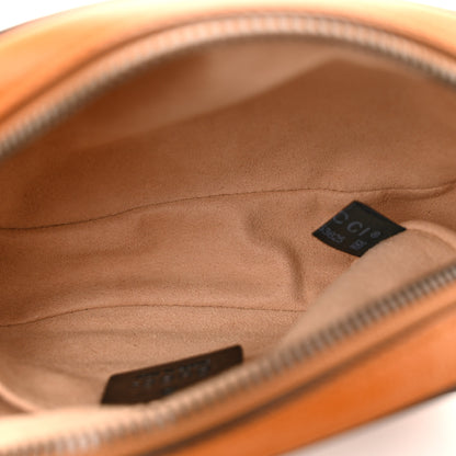 Gucci Vintage Effect Calfskin Matelasse Diagonal Torchon GG Marmont Belt Bag 65 25 Cognac 5 of 10