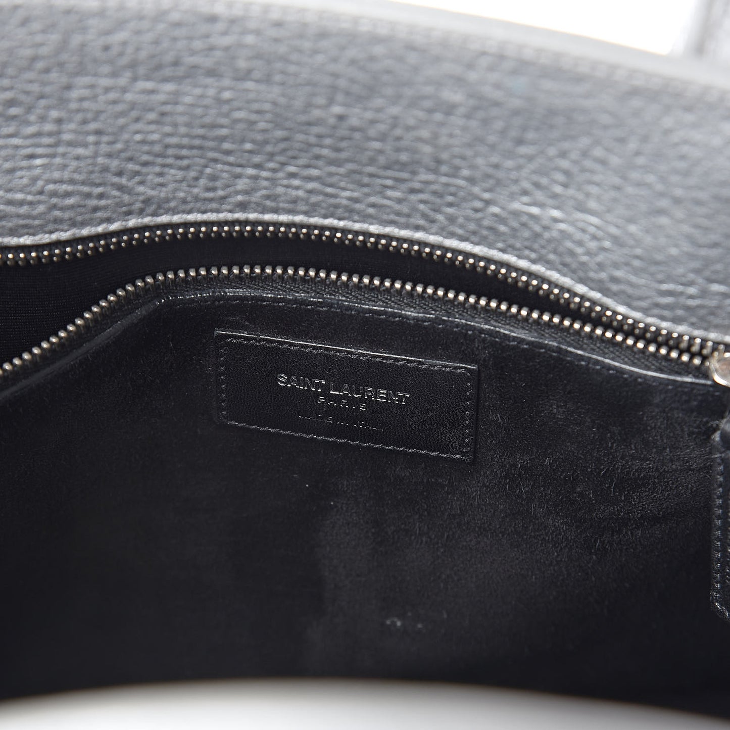 Metallic Calfskin Small Sac De Jour Silver