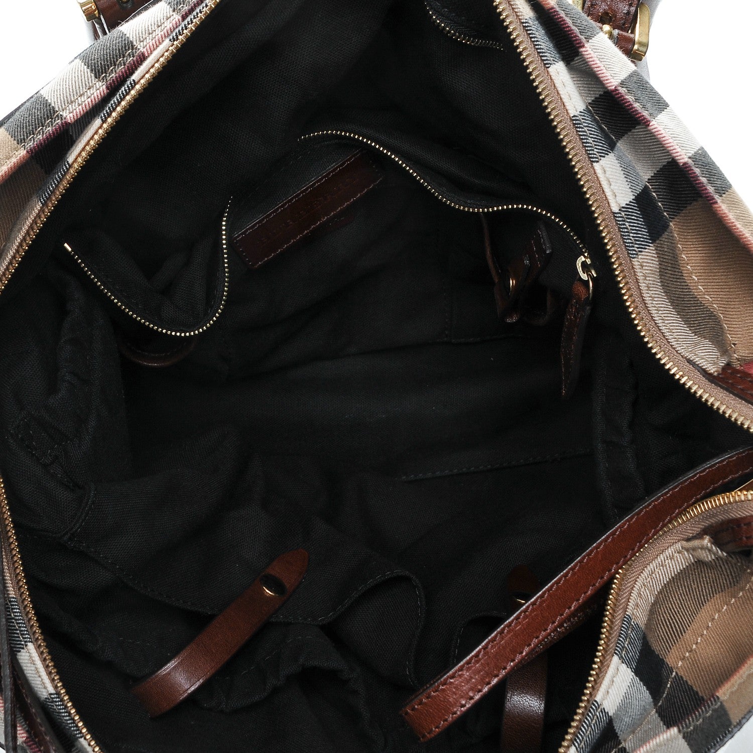 Burberry House Check Marta Diaper Bag Dark Tan 5 of 6
