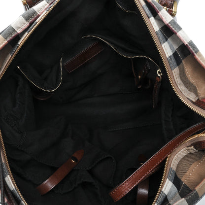 Burberry House Check Marta Diaper Bag Dark Tan 5 of 6
