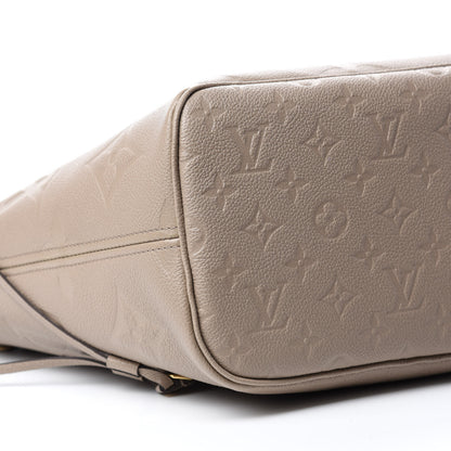Louis Vuitton Empreinte Monogram Giant Neverfull MM Tourterelle 6 of 9