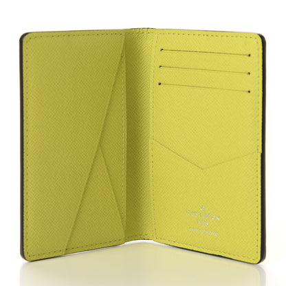 Louis Vuitton Monogram Taiga Pocket Organizer Yellow 5 of 7