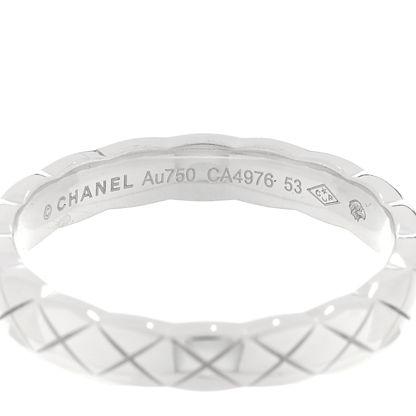 18K White Gold Mini Coco Crush Ring 53 6.25