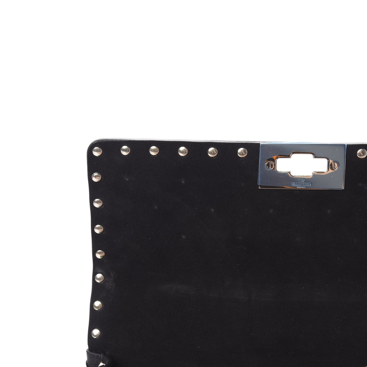 Nappa Butterfly Medium Rockstud Spike Shoulder Bag Black