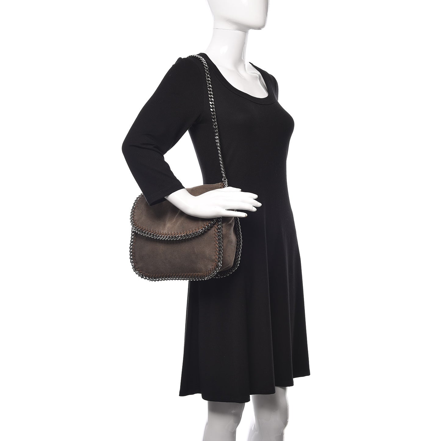 Shaggy Deer Falabella Shoulder Bag Brown