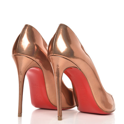 Christian Louboutin Metallic Patent Pigalle Follies 100 Pumps 36.5 Cappuccino 4 of 10