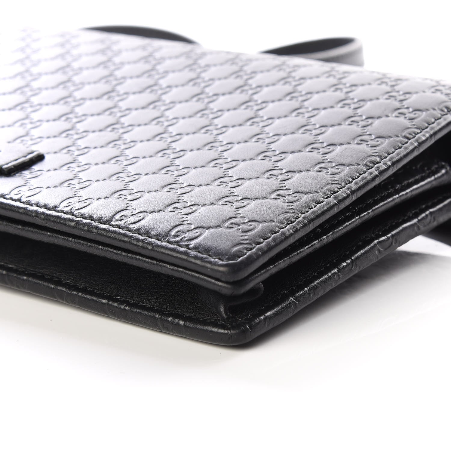 Gucci Microguccissima Crossbody Wallet Black 6 of 10