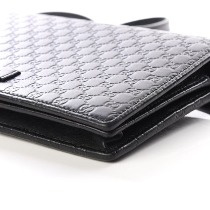 Gucci Microguccissima Crossbody Wallet Black 6 of 10