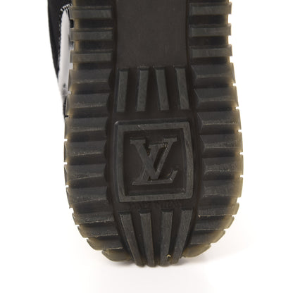 Louis Vuitton Suede Monogram Run Away Sneakers 37 Black 7 of 9
