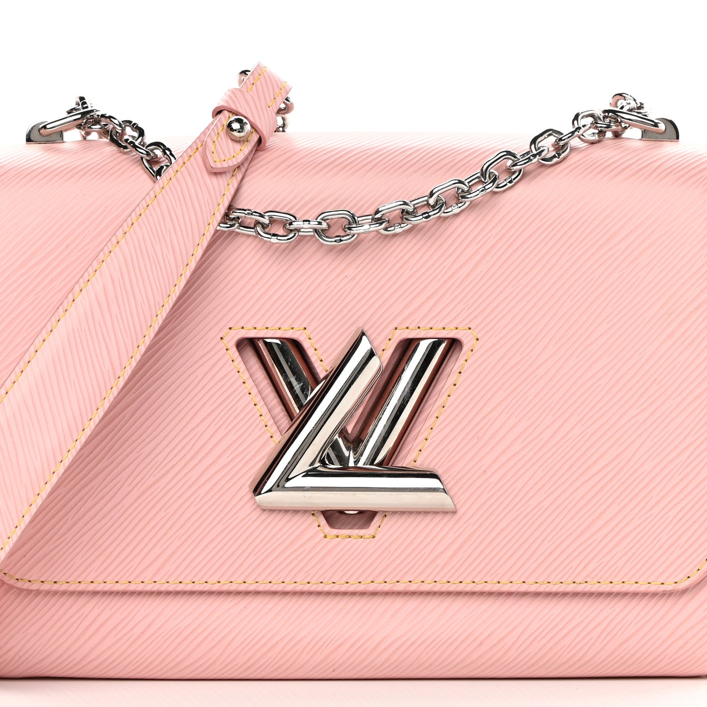 Epi Twist Shoulder Bag MM Rose Ballerine