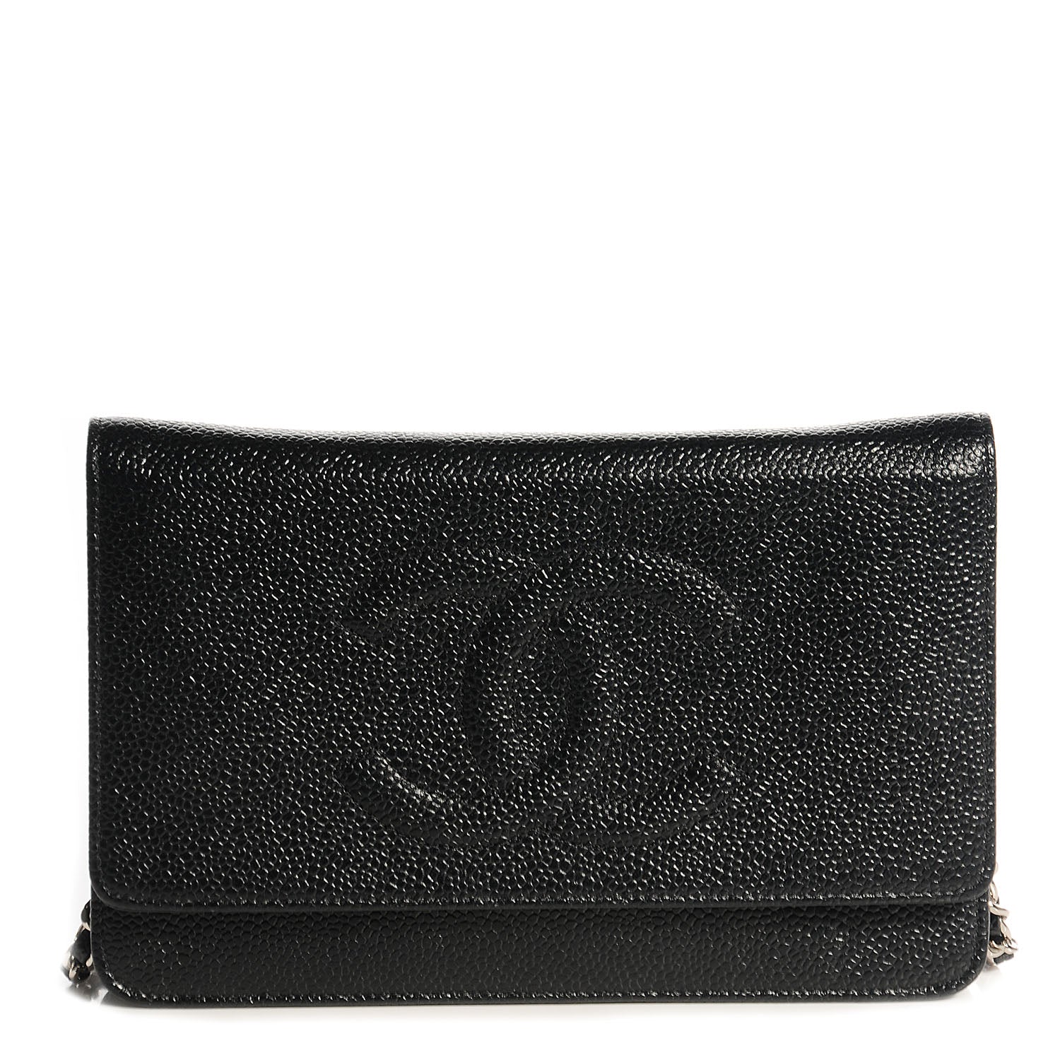 Chanel Caviar Timeless CC Wallet on Chain WOC Black 1 of 9
